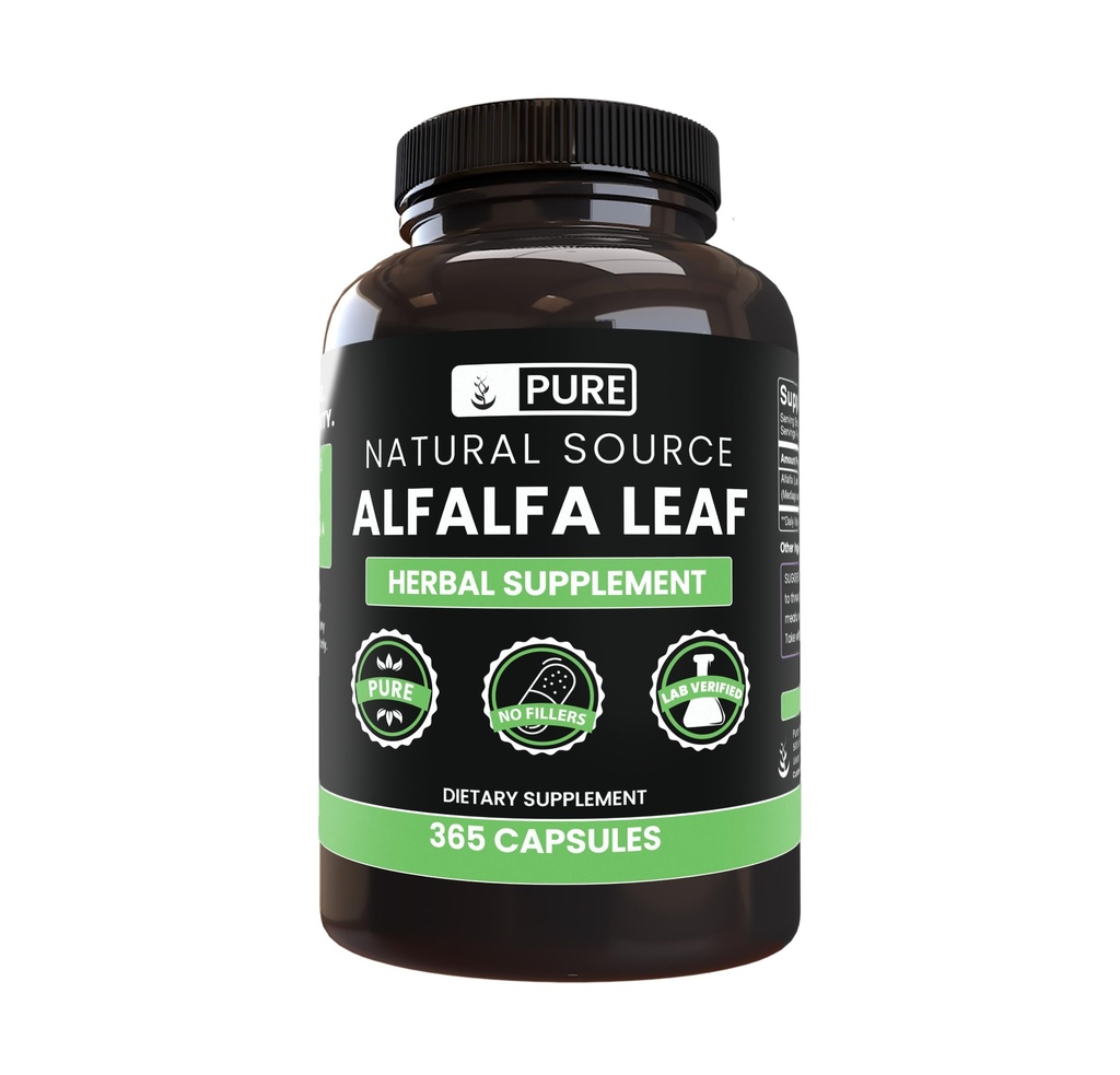 אפשרויות ל-Allfa Leaf (365 קפסולות) No Magnesium Or Rice Fillers, Always Pure, Lab מאומתת