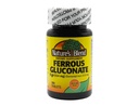 האותיות הקטנות של Nature's Blend Ferrous Gluconate Tablets, 100 Count