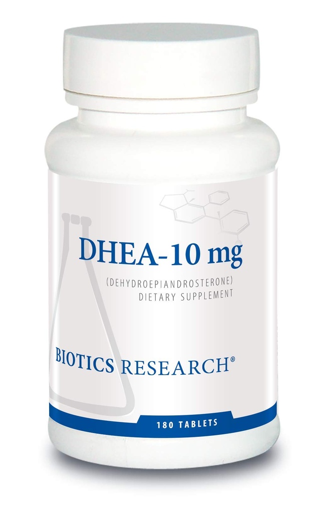 Biotics Research DHEA 10 מיליגרם Hormonal Balance, Metabolism, שיפר את Mood ו- Outlook, Age Gracely, בריאות מתח תגובה, 180 טבליות