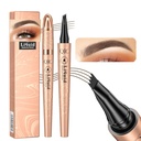 Q706 Eyebrow Pen, 4 טיפפד, Precise, Long-lasting, Waterהוכחה Eyebrow איפור (2#Dark Brown)