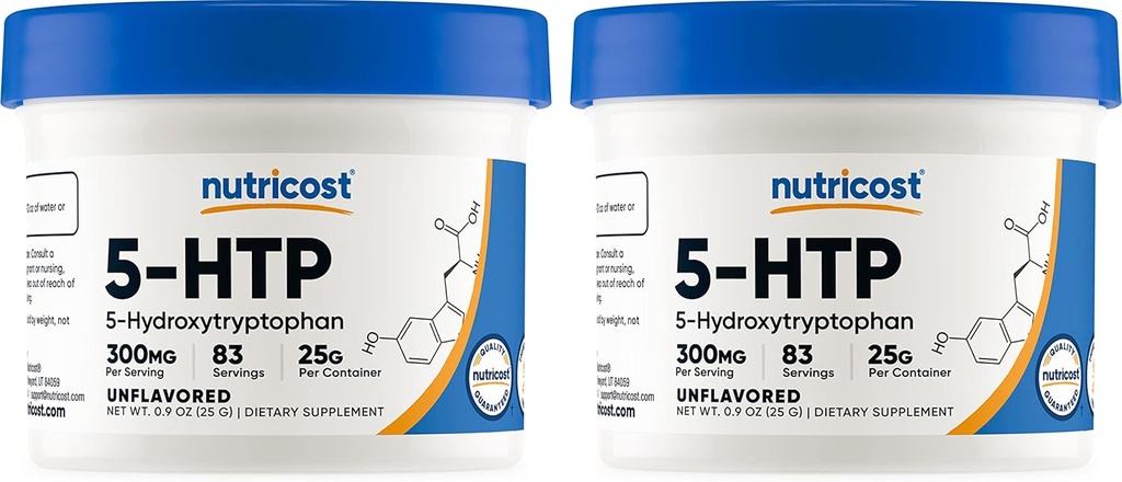 אבקת 5HTP 25 גרמים (2 Pack) (300 מ"ג פריון)