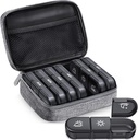 ZIKEE גדול גלולות מקרה מארגנת 3 פעמים ביום, Portable Light Proof Canvas Bag Pill Box 7 Day כדי להגן על הפרטיות והחנות שלך, ויטמין, שמן דגים, תוסף (Grey)
