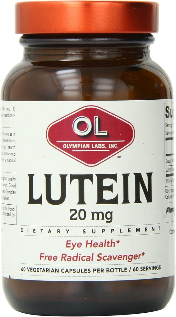 אולימפיה מעבדה Lutein Natural carotenoid קפסולות, 60 הרוזן