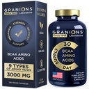Essential Amino Acids תוספת לגברים ונשים - כל 9 BCAAs EAA תוספי פורמולה - Leucine Amino Acid, Lysine, Tryptophan, מתקדם Amino Complex - 120 קפסולות טבעוניות