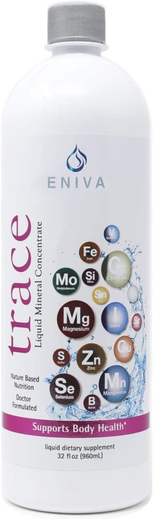 נוזל Ionic Trace מינרלים תוספת (32oz) דוקטור פורמולה. אפס קלוריות Zero Sugar by Eniva Health