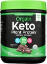 Orgain Organic Keto Vegan Protein Powder, Chocolate - 10g Plant Based Protein, 0g Sugar*, Avocado & Coconut Oil, Gluten Free, No Dairy, Lactose or Soy Ingredients, For Smoothies & Shakes, 0.97lb