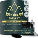 Shilajit Resin | 500mg High Potency, Shilajit Pure ההימלאיה אורגנית, 85+ Trace מינרלים & Fulvic Acid | שילאג'יט עבור אנרגיה & Immune Support | Gold Class Shilajit, Shilajit for Men & Women | 30gvic Acid