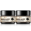 Shilajit Pure ההימלאיה האורגני Shilajit Resin - 600 מ"ג מקסימום Potency Natural Shilajit Resin עם 85 + Trace מינרלים & Fulvic Acid עבור אנרגיה, תמיכה כספית, 30 גרמים (2 Pack)