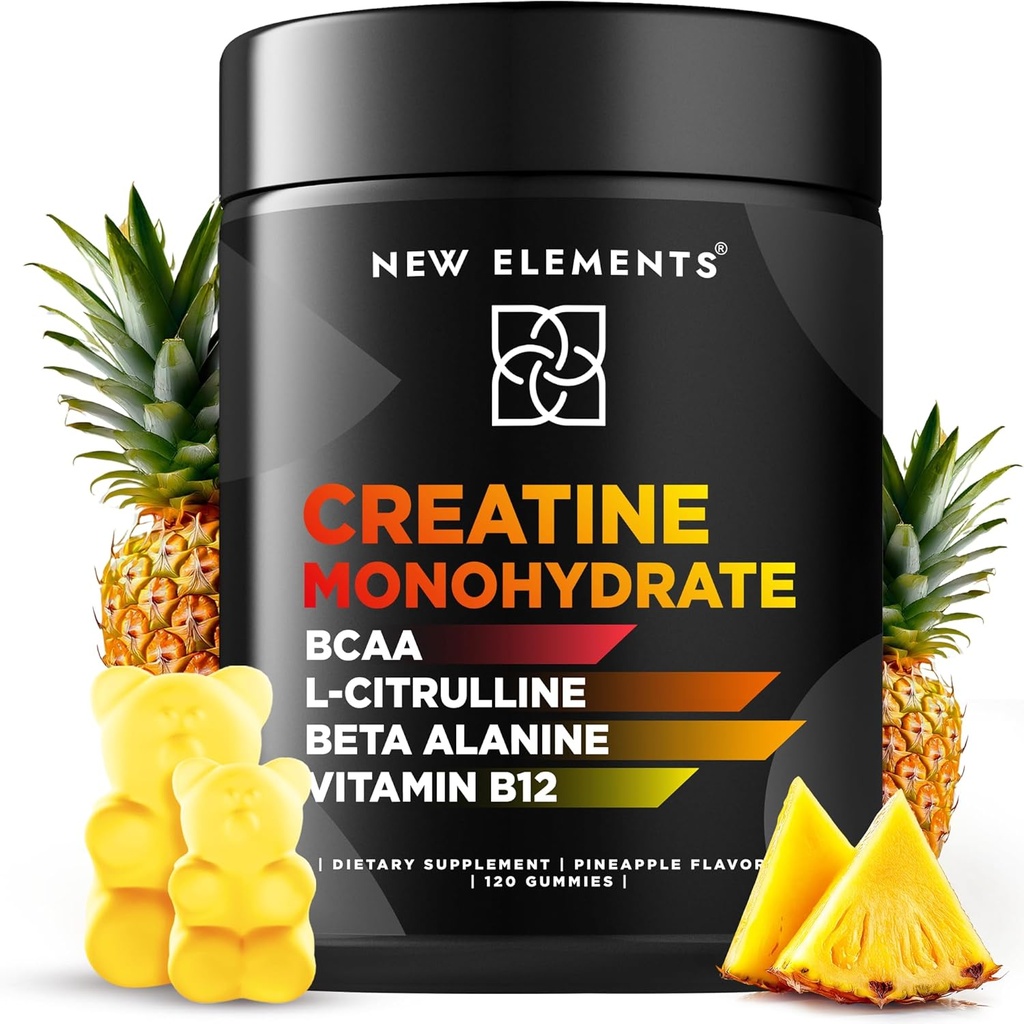 Creatine Monohydrate חניכיים 5 מ"ג עם BCAA L-Citrulline Beta Alanine & ויטמין B12 | The Ultimate Energy Booster