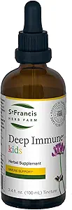 St. Francis Herbal - Deep Immune Tincture for Kids 100 מ"ל - תמיכה טבעית Immune Booster - Vegetarian