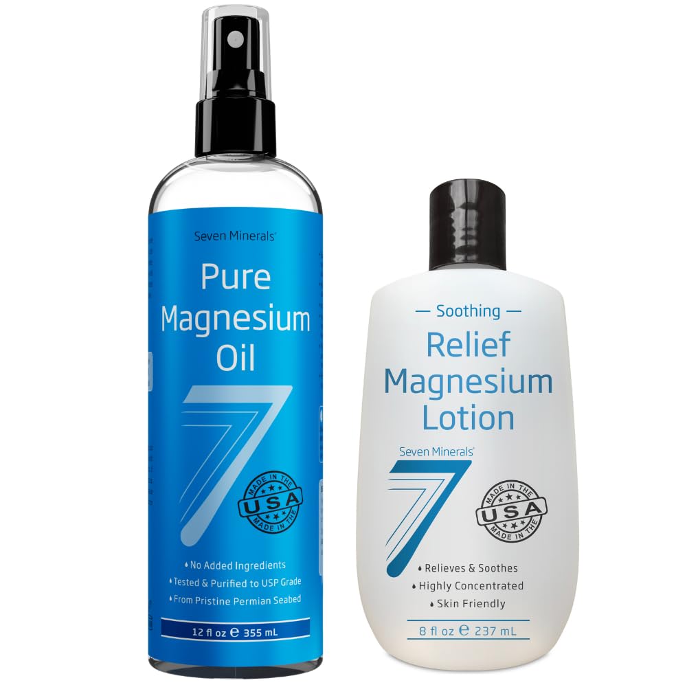 7 מינרלים טהורים מגנזיום שמן & Soothing הקלה מגנזיום Lotion