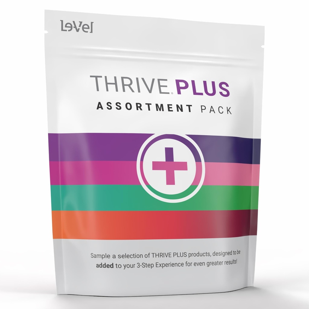 Le-Vel Thrive Plus Assortment Pack תוסף תזונה, 30 נוזל, חניכיים, קפסולת חתיכות, 30 כל אחד, Convenient Wellness Variety