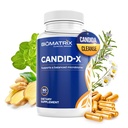 BioMatrix Candid-X Gut נקיים עם Berberine, Oregano, Sodium Caprylate, Chamomile, ג'ינג'ר, PAU D'arco, תוספת של גברים ונשים | 90 קפסולות