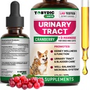 Cat & Dog Natural UTI Medicine & Urinary Tract Treatment Treatment with Cranberry - Kidney + Bladder תמיכה תוסף - Best Prevention for Urine Incontinence & Bladder Stones - Petal Health