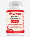 Sodium Chloride 1000 מ"ג, 365 טבליות - טבליות מלח, non-GMO, Gluten חינם - לשתות עם אלקטרוליטים Replaced hydrotion
