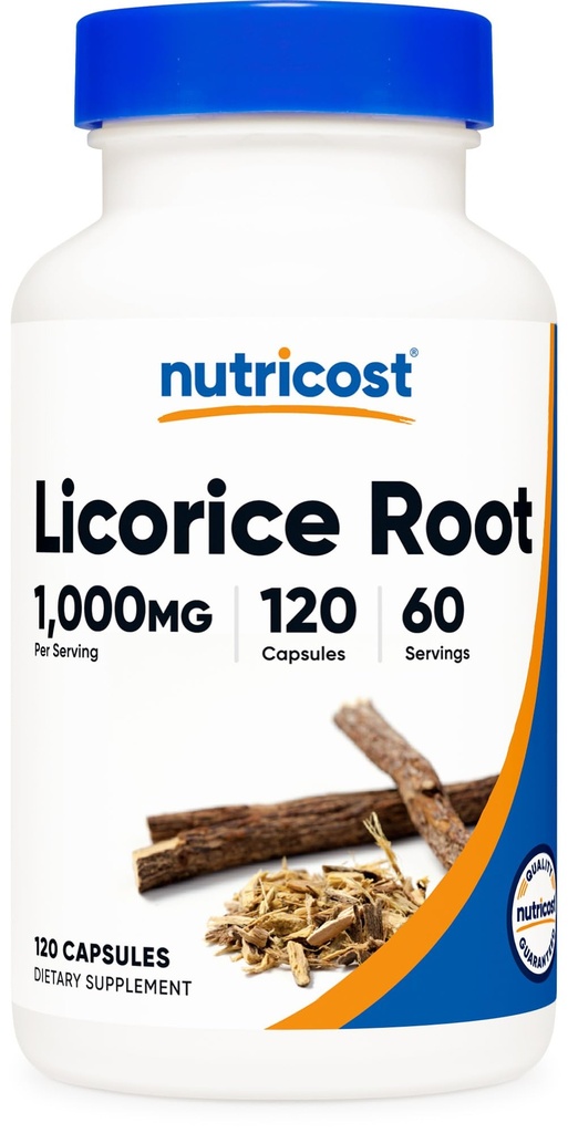 חומרים מזינים Licorice Root 500 מ"ג, 120 קפסולות - non-GMO, Gluten Free