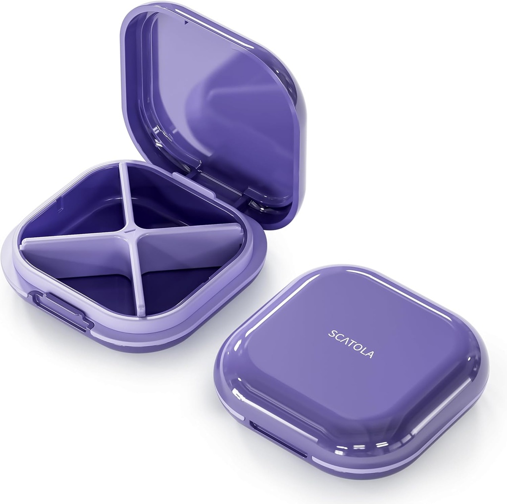 Small Pill Case, Travel Pill Box, Portable Pill Organer, Pill Container for Pocket 4 השוואתיות, Daily Compact Travel Medicine Holder for הויטמינים