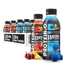 חלבון2o 15g חלבון Isolate שתייה פלוס אנרגיה & פוקוס, 350 מ"ג של אלקטרוליטים, ויטמינים B5 & B6, סוכר חינם, אנרגיה Variety Pack, 16.9 oz בקבוק (Pack של 12)
