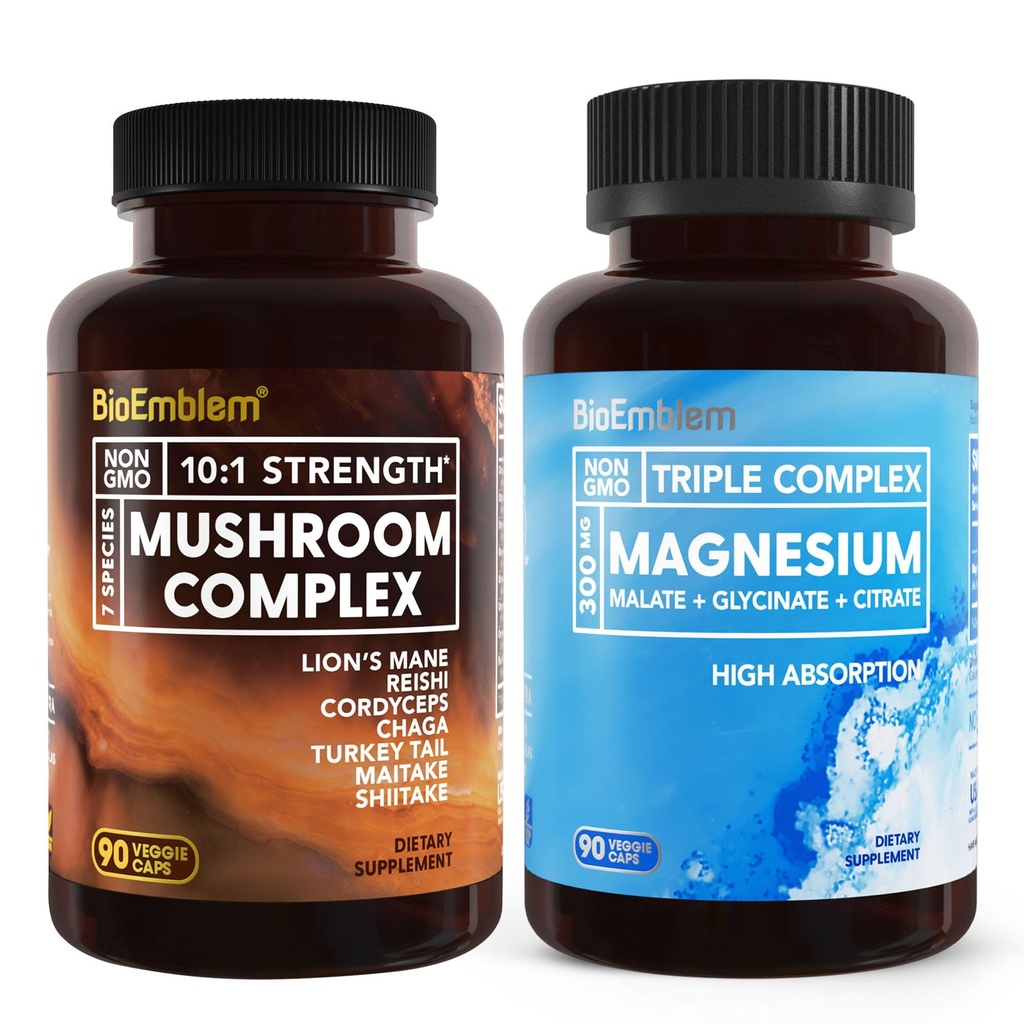 Bio Emblem Triple Magnesium Complex and Mushroom Complex