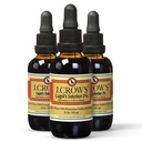 הפתרון של Iodine 2% 2 oz (3 בקבוקים) - Premium Iodine & Potassium Iodide נוזל, Gluten &, אלכוהול חינם טבעי תמצית, לא Expiration