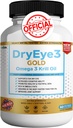 עין יבשה 3 זהב אומגה 3 קריל שמן תוספת כוח, 60 Softgels, תמיכה בעין יבשה, non-GMO, Gluten Free, Sugar Free (1)