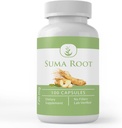 מרכיבים מקוריים טהורים Suma Root, (100 קפסולות) תמיד טהור, ללא תוספות או מילויים, מעבדה מאומתת