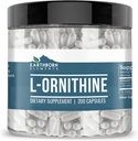 יסודות Earthborn (200 קפסולות L-Ornithine HCl, Amino Acid, חלבונים סינתזה