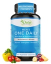Pure By Nature One-Daily Multivitamin for Men, Immune Support Supplement with non-GMO Ingredient, ויטמין & מינרלים לאנרגיה, 60 קפסולות Veggie