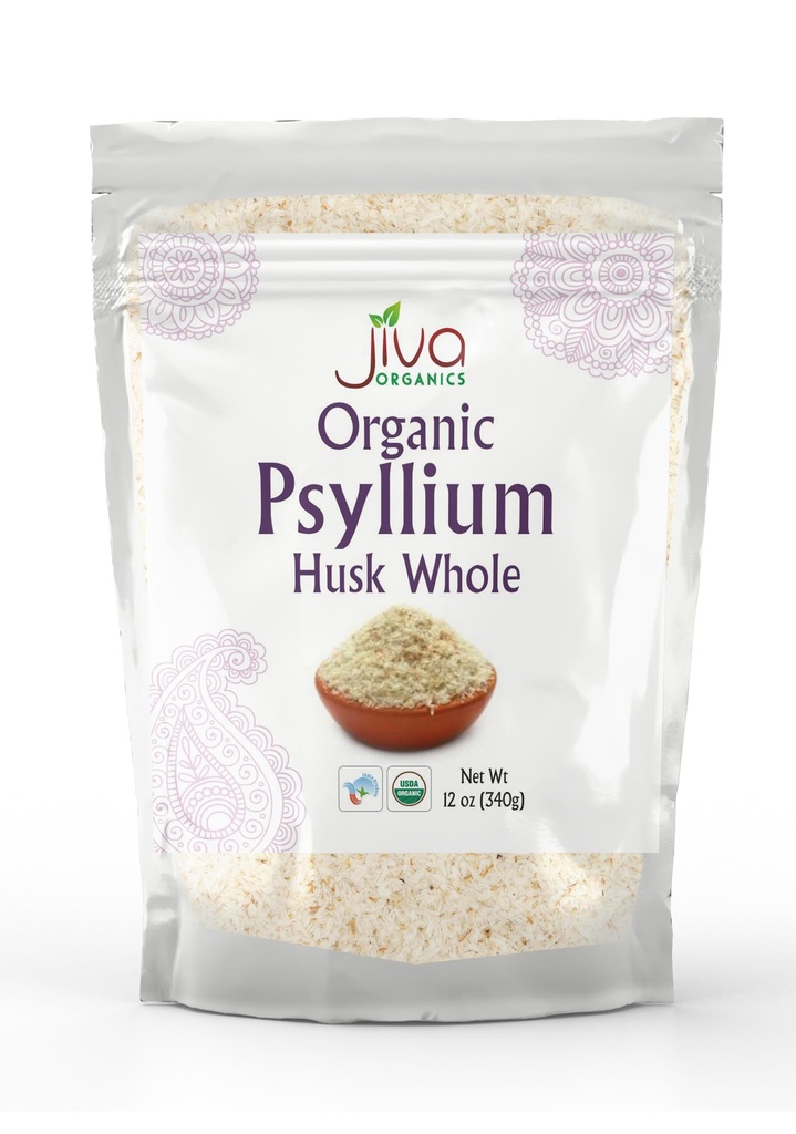 Jiva USDA אורגני Husk Psyllium 12 Ounce