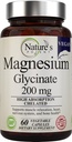 Magnesium Glycinate 200 מ"ג | High Absorption Chelated Magnesium | Sleep, Calm & השרירים Cramp תמיכה