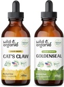 Wild & Organic Cat's Claw Tincture 4 fl oz & Goldenseal Tincture 4