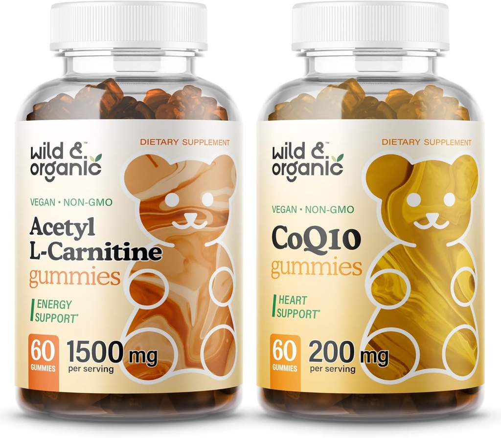 Wild & Organic L-Carnitine Gummies & CoQ10 חניכיים