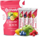 אבקה אלקטרוליטית No Sugar Stevia Sweetened 100% Natural hydrotion Packets - 20 Count | Sodium, Potassium Citrate & Magnesium L-Threonate (5.64, Variety Pack)