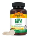 Country Life Adult Chewable Multivitamin with Coenzyme B-Vitamins, Antioxidants, Minerals, Pineapple-Orange Flavor - Supports Energy Metabolism and Immune Health, Gluten Free - 60 Wafers