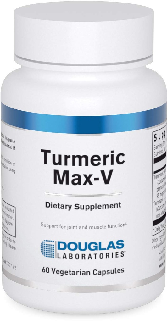 דאגלס מעבדות Turmeric Max-V | Standardized Curcumin כדי לתמוך בתפקוד המשותף והשרירים