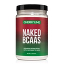 NAKED Cherry Lime BCAAs Amino Acids אבקת, 100% טהור 2:1 פורמולה, שרשרת טבעונית Amino Acids, מיידית את כל אבקת BCAA טבעי - 501 גרמים, 34 משרתים