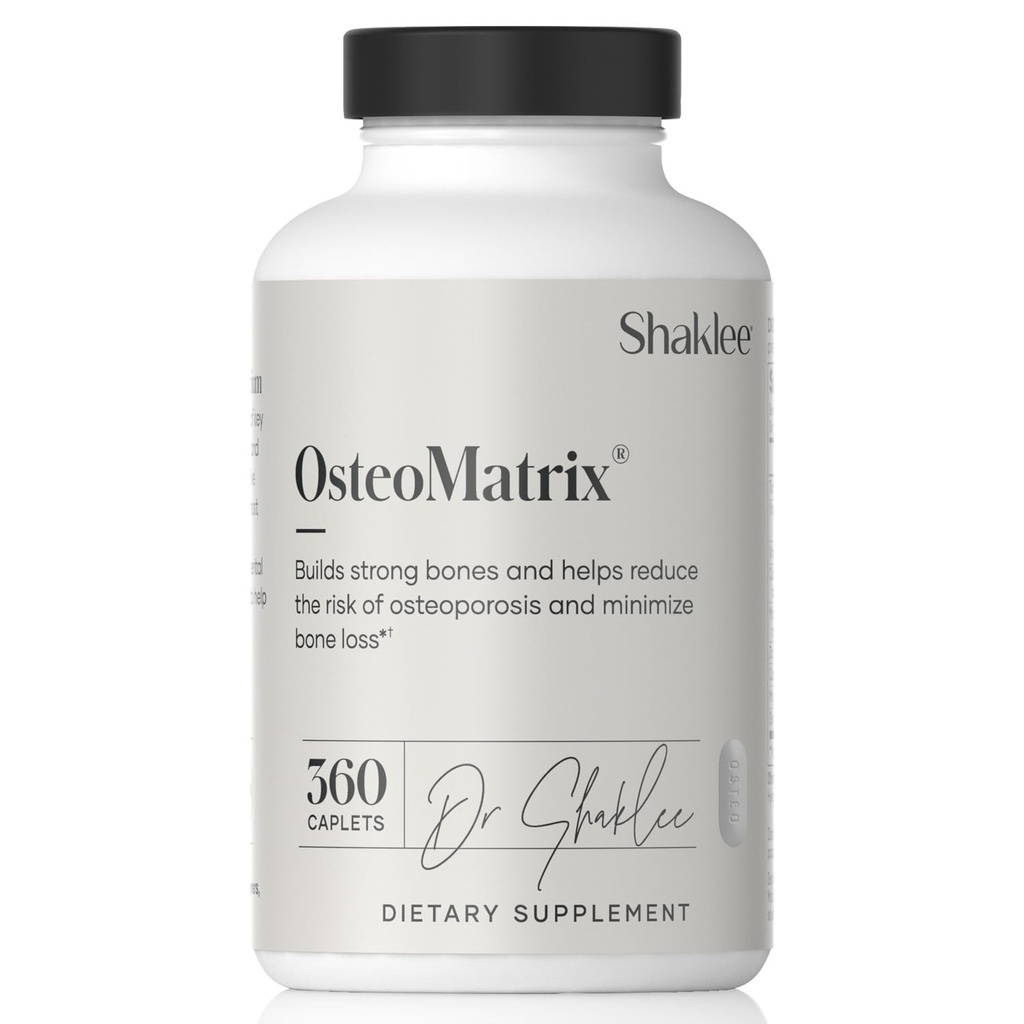Shaklee OsteoMatrix® - Build & Keep Strongעצמות - 100% DV Calcium & Magnesium - ויטמינים D & K - Zinc, Manganese - נבדק קלינית עבור Absorption - 360 קפסולות