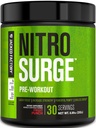 ג'קד מפעל NITROSURGE Pre Workout תוסף - אנרגיה חסרת סוף, מקבלי כוח מיידי, Clear Focus & Intense Pumps - NO Booster & Powerful Preworkout אנרגיה אבקה - 30 משרתים, פירות פונץ '