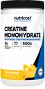 אבקת Acnutrientcost Creatine Monohydrate (Pineapple מנגו, 500 גרם) - תוסף Micronized Creatine - טבעוני, non-GMO, Gluten Freeten