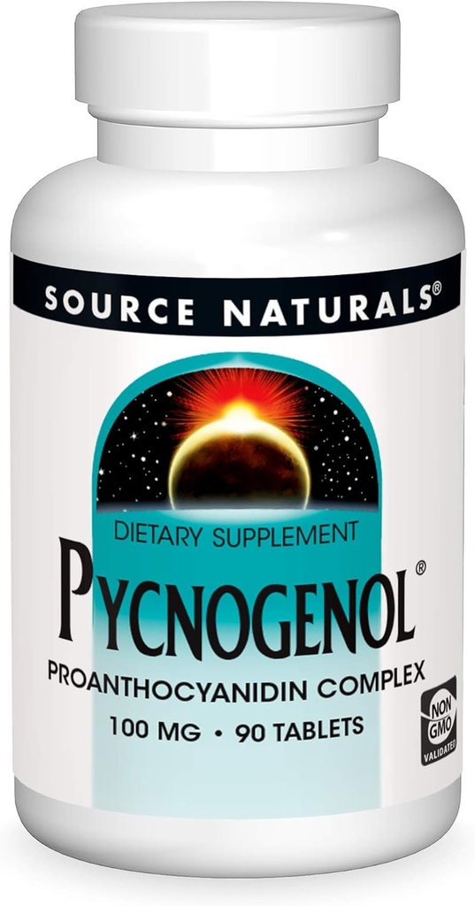 מקור טבעי Pycnogenol, Proanthocyanidin Complex,100 מ"ג - 90 טבליות