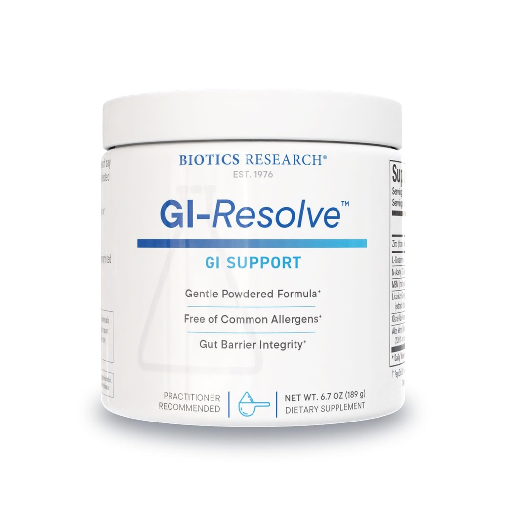 Biotics Research GIפתור TM Advanced L-Glutamine אבקת פורמולה עבור Gut Lining Support & Healing - Optimal Gastro מעיים פונקציונלי - Premium 7- ingredient with Zinc Carnosine & Biologicals-6.7oz