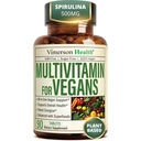 טבעוני Multivitamin עבור נשים וגברים - רב ויטמין & Multiminerals 90 טבליות עם ויטמין B12, A, D, C, Zinc, Magnesium & More for Total Body
