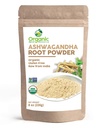 אורגני Ashwagandha Root אבקה -8 Ounce | מעבדה נבדקה עבור Purity | Resealable Kraft Bag, non-GMO, Indian גינזנג, Withania Somnifera -100% Raw מהודו, על ידי SHOPOSR (8 oz)