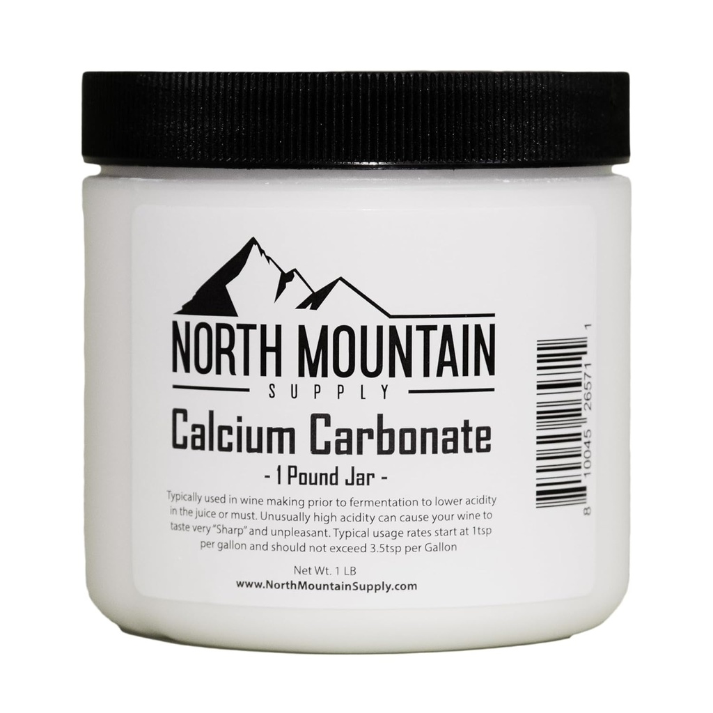 North Mountain Supply Food Calcium Carbonate - 1 פאונד ג'ארד