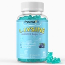 L-Lysine Gummies 1000 מ"ג, 5 ב 1 כוח נוסף עבור תמיכה חיסונית, Skin & Lip Health, תוסף Chewable Lysine לילדים מבוגרים, 60 הרוזן