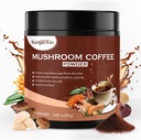 אבקת קפה Mushroom - אבקת Mushroom תוספת עם מליטה של אריה, Hericium Erinaceus, Ganoderma Lucidum, Cordyceps Militaris, Shitake | Mushroom Instant Coffee