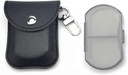 VOFOON Small Pill Organer, Travel Pill Box for Purse, Keychain Pill Holder, Pocket Pill Container, 2 פעמים ביום Daily Portable Medicine Case, Fish Oil Box, Box