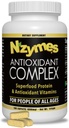 Nzymes® Antioxidant Complex for People תוסף אנטי-חמצן חזק, ויטמין C, ויטמין E, ויטמין A, Selenium, Live Spתוואי Enzymes. 180 הרוזן - Made in the USA