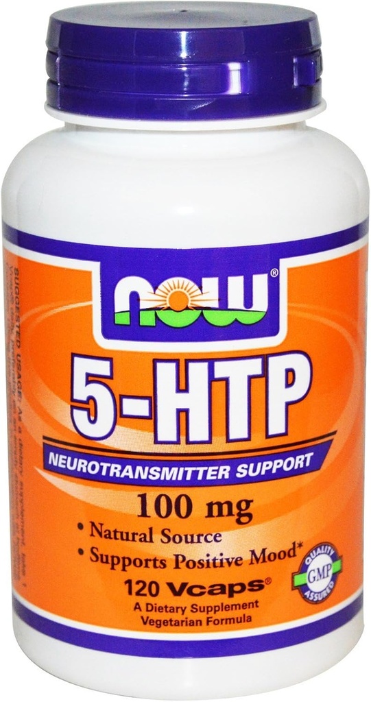 Now Foods, 5-HTP 100 מ"ג צמחוני, 240 קפסולות (120 x 2 Pk)