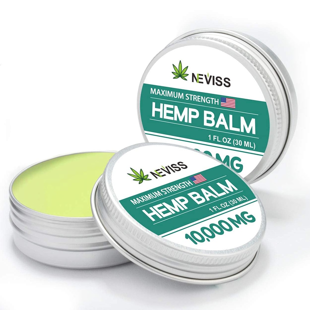 NEVISS (2 Pack) אורגני Hémp Balm 10000 MG - 2 Fl Oz